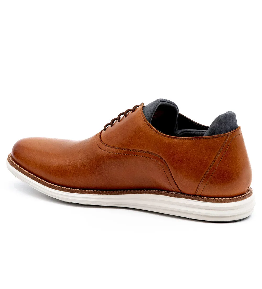 MARTIN DINGMAN COUNTRYAIRE SADDLE LEATHER PLAIN TOE SPORT LACE UP - WHISKEY