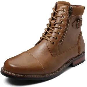 Men Genuine Leather Shoes High Top Winter Snow shoes Lace-up Ankle Boots Shoes Outdoor Sport Snow Shoes US Size 8-13
