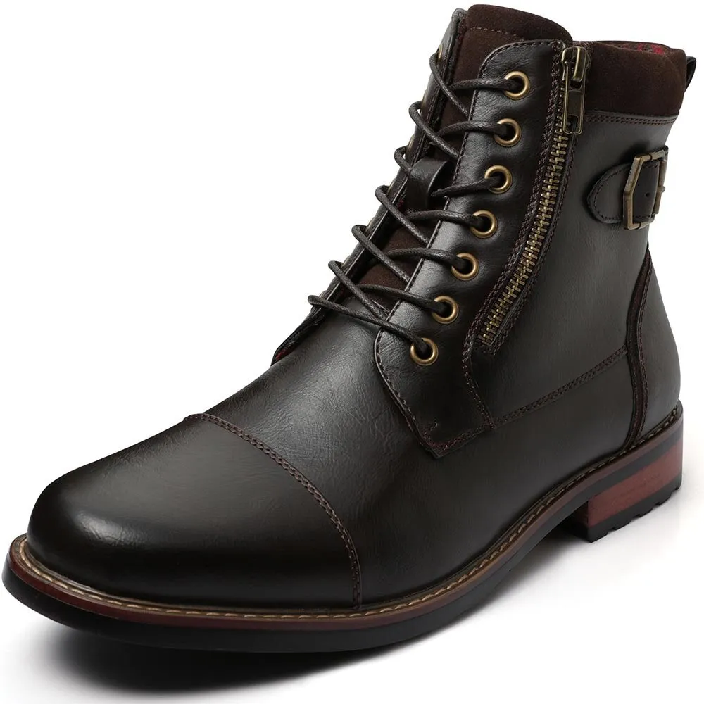 Men Genuine Leather Shoes High Top Winter Snow shoes Lace-up Ankle Boots Shoes Outdoor Sport Snow Shoes US Size 8-13