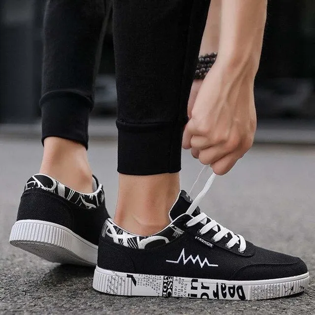 Men'S Comfortable Personality Versatile Canvas Shoes