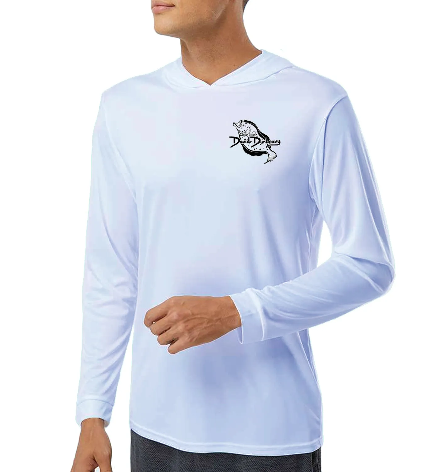 Men's Flounder Pearl Grey Performance Hoodie