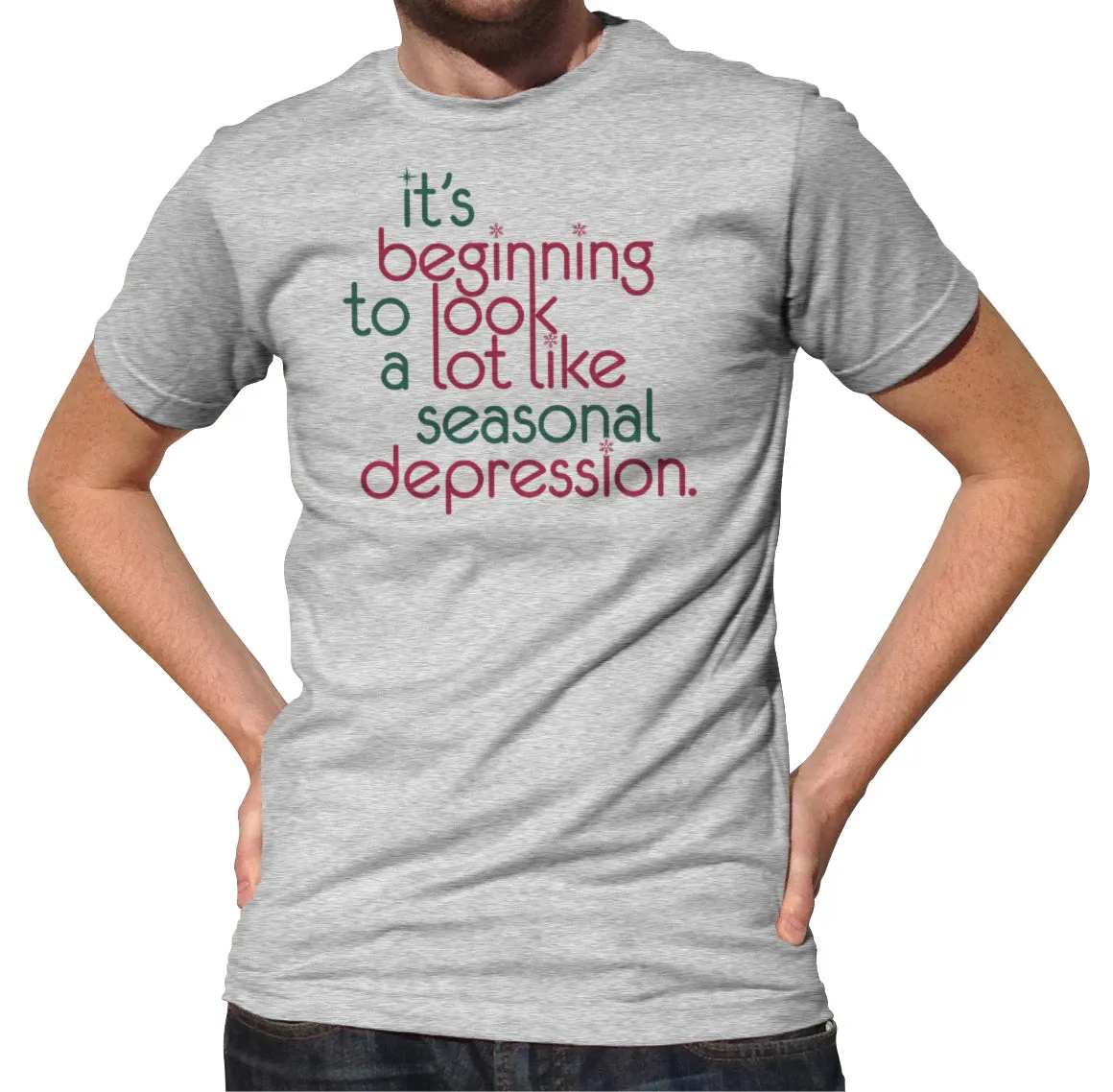 Men's It's Beginning To Look A Lot Like Seasonal Depression T-Shirt