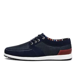 Men's Low Cut Suede Patchwork Shoes