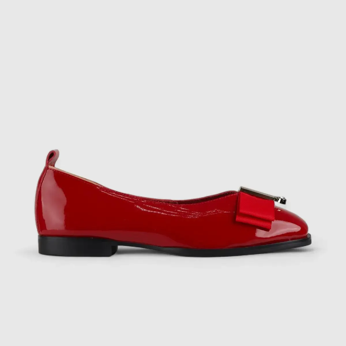 Morbido Ladies Leather Comfort Pump Red BIL008