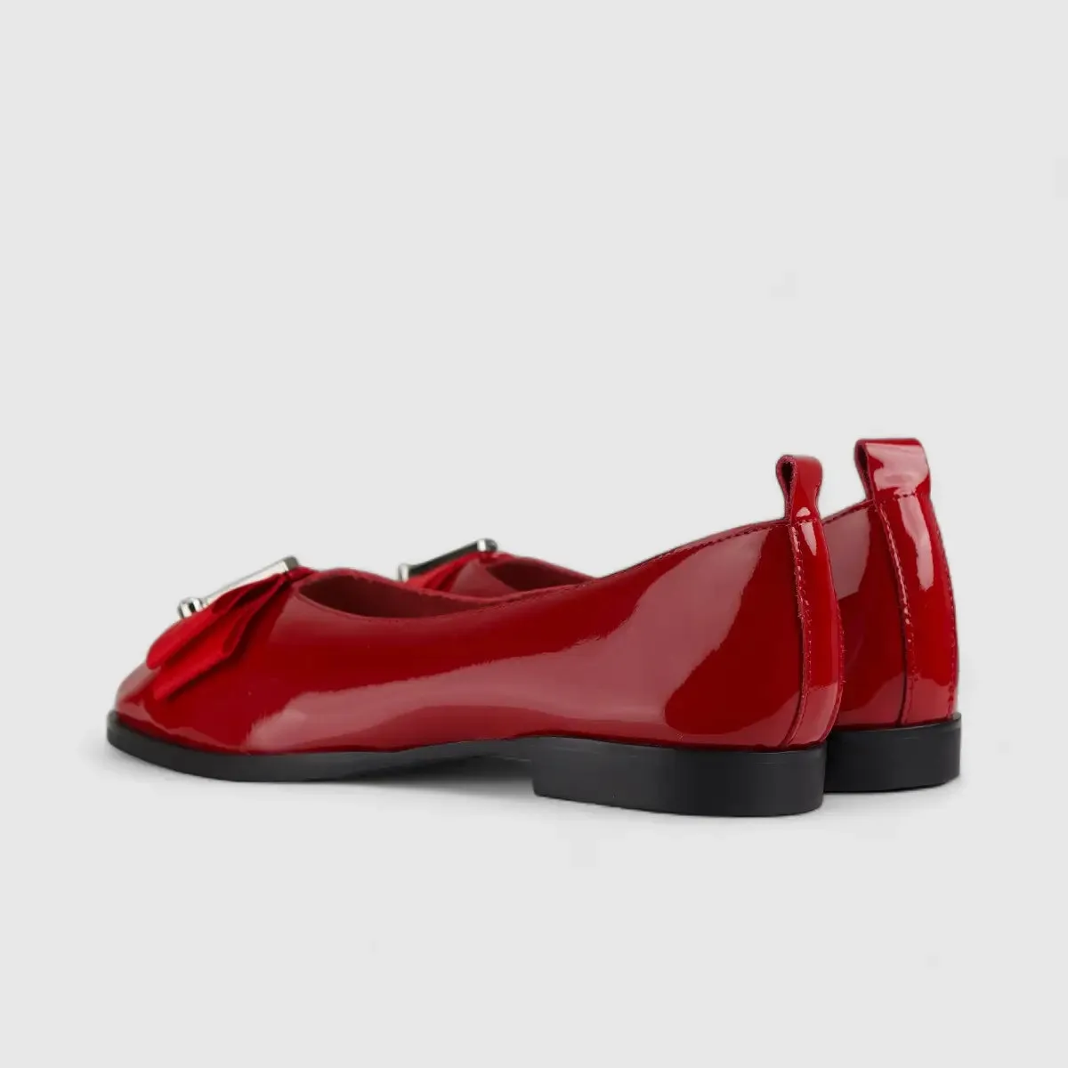 Morbido Ladies Leather Comfort Pump Red BIL008