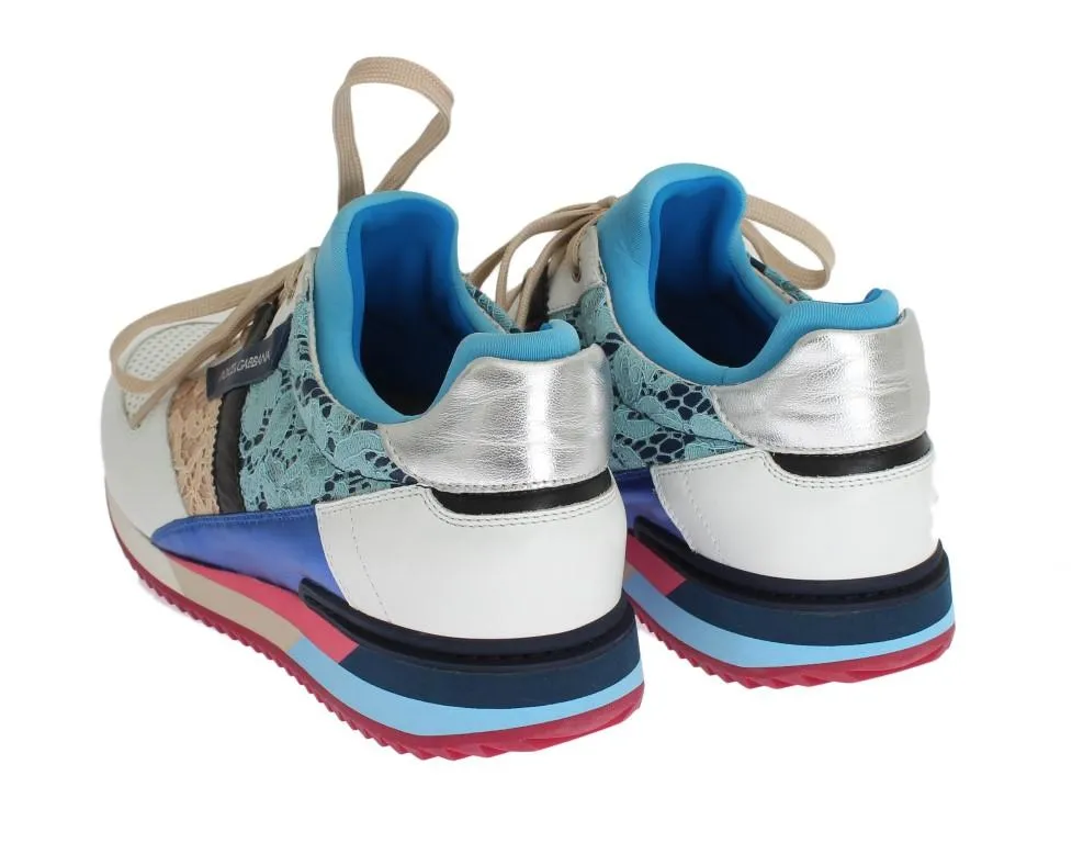 Multicolor Leather Lace Sport Sneakers