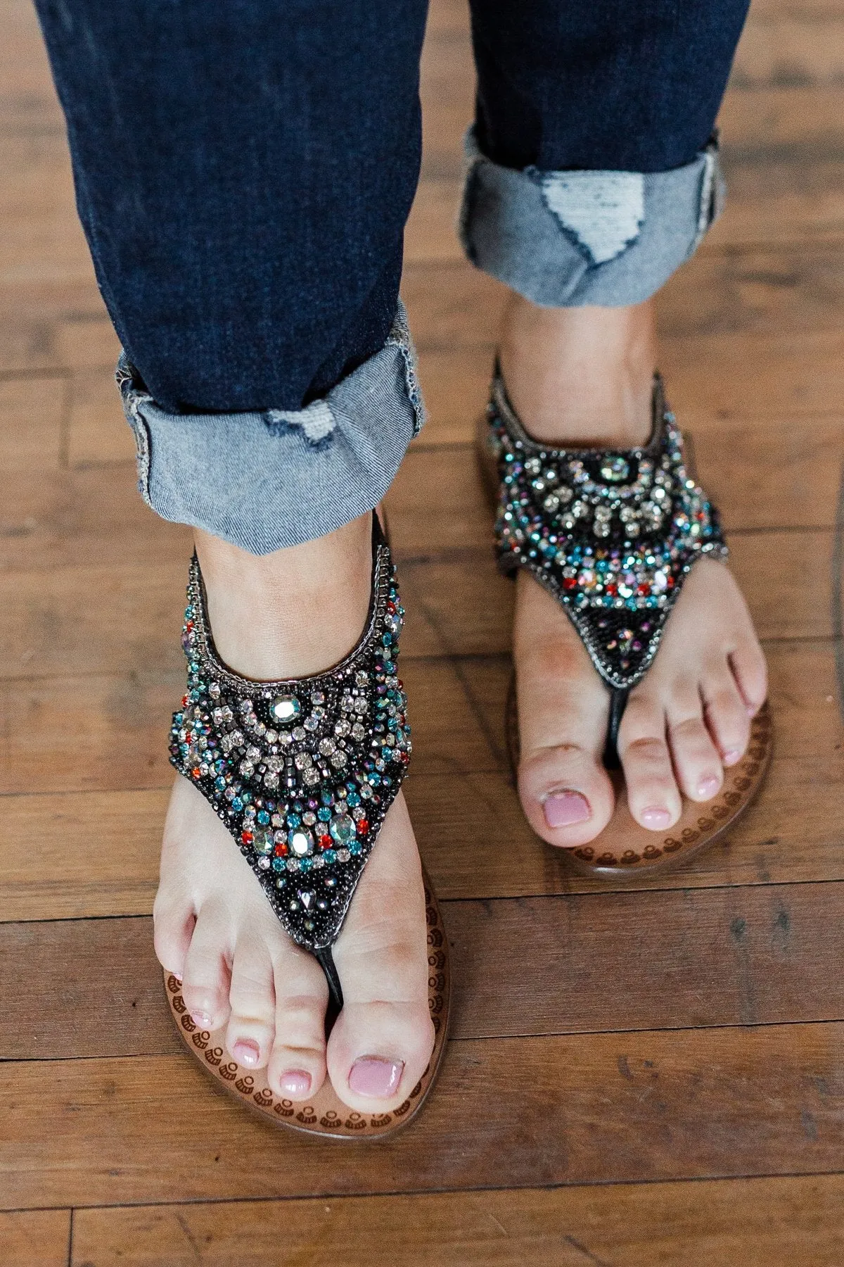 Naughty Monkey Ice Berg Sandals- Black