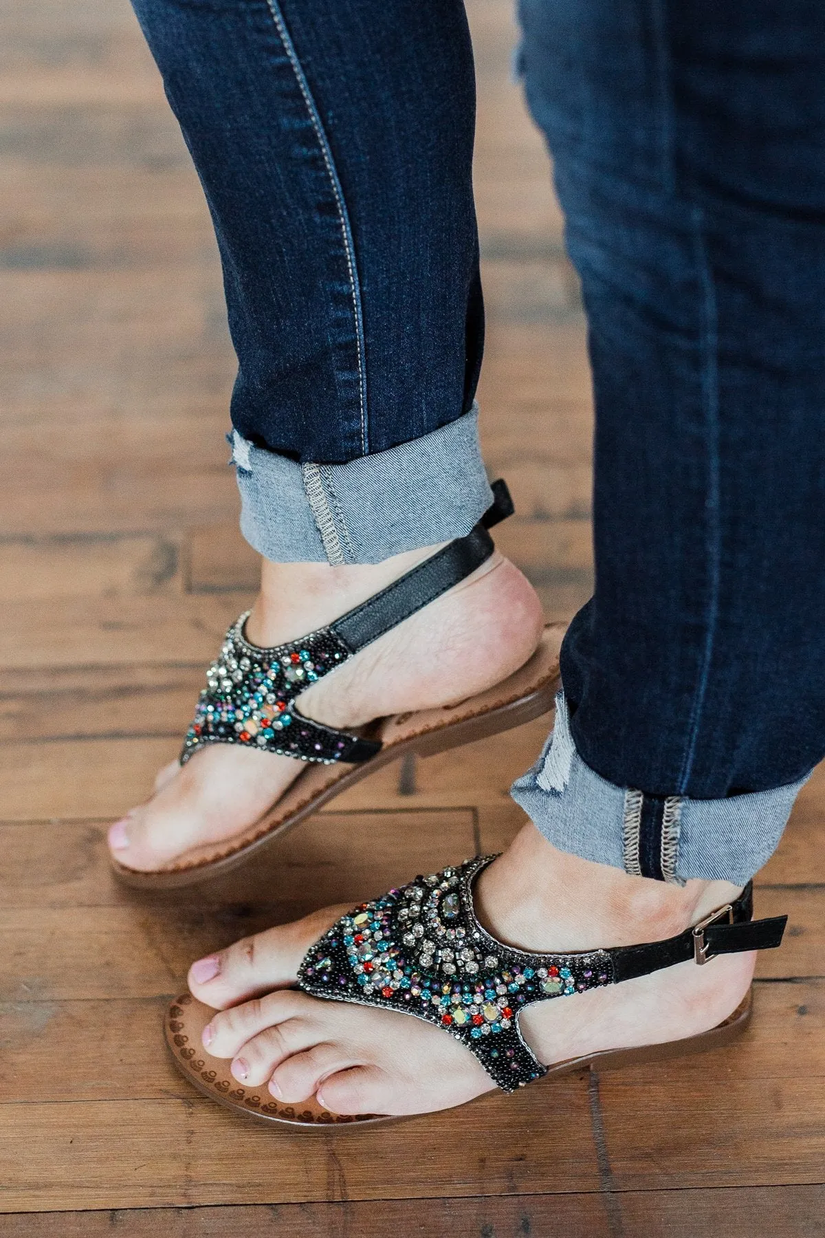 Naughty Monkey Ice Berg Sandals- Black