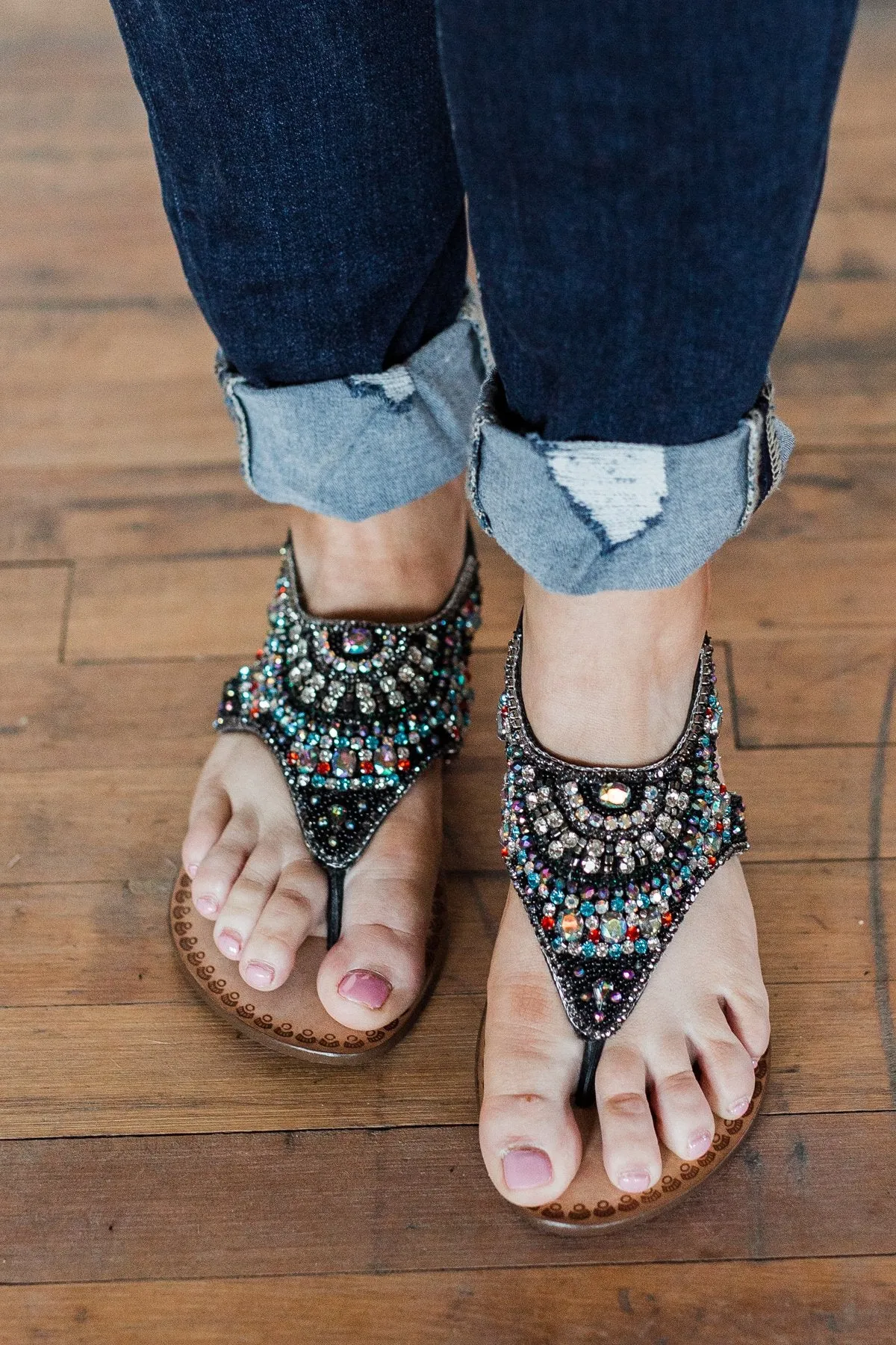 Naughty Monkey Ice Berg Sandals- Black