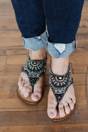 Naughty Monkey Ice Berg Sandals- Black