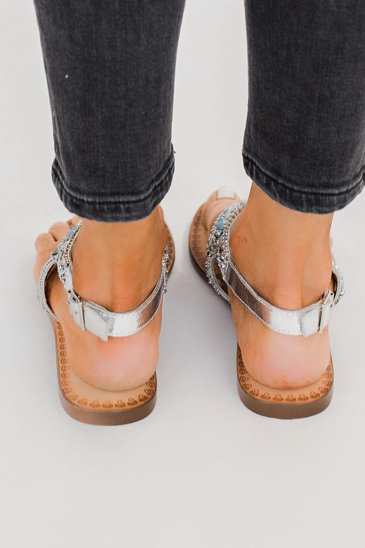 Naughty Monkey Ice Berg Sandals- Silver
