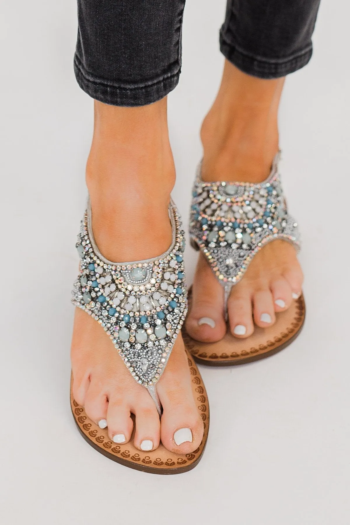 Naughty Monkey Ice Berg Sandals- Silver
