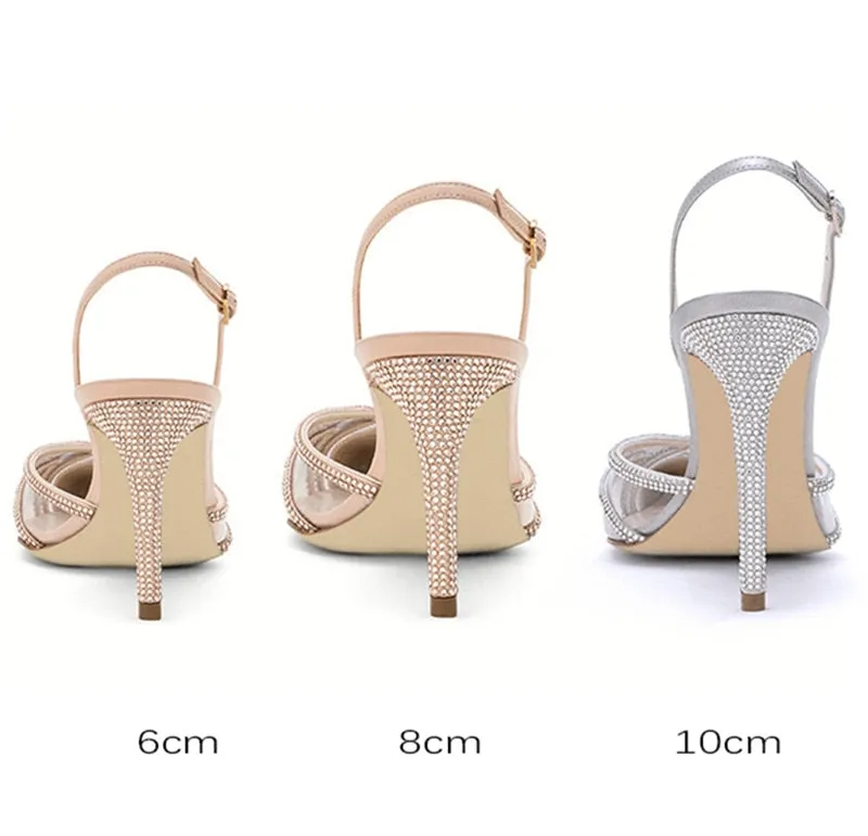 New Rhinestone Pointed Toe Women Sandals