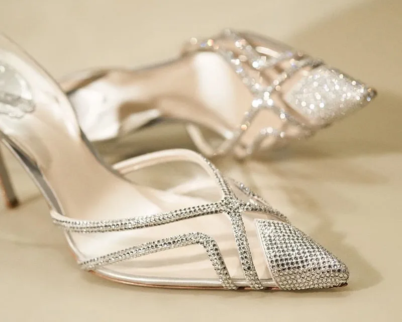 New Rhinestone Pointed Toe Women Sandals