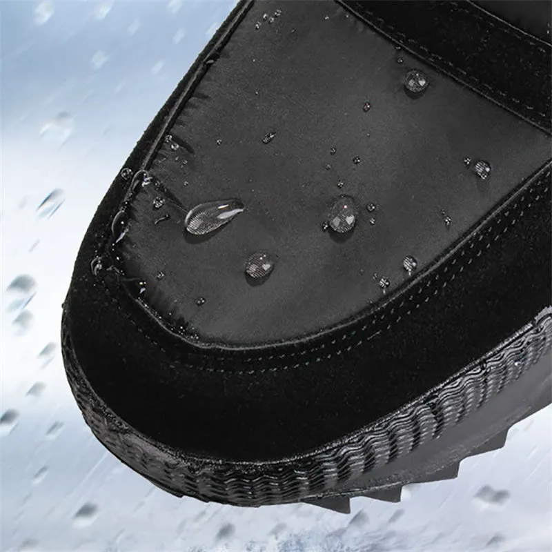 New Winter Casual Waterproof Non-slip Ankle Boots Warm Fur Snow Boots For Men