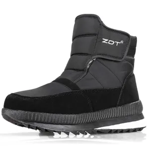 New Winter Casual Waterproof Non-slip Ankle Boots Warm Fur Snow Boots For Men