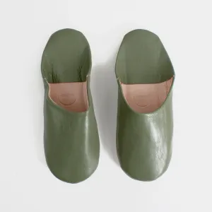 Olive Large Babouche Slippers