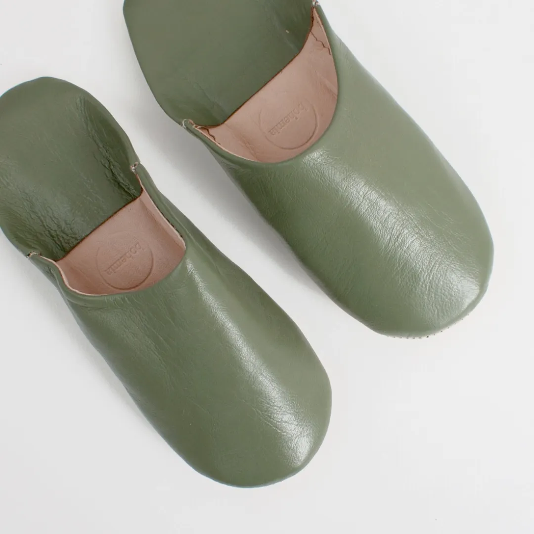 Olive Large Babouche Slippers