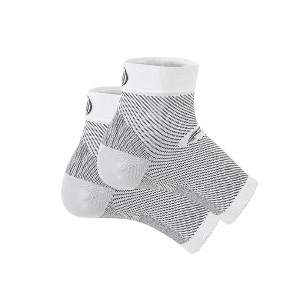 OS1st FS6 Plantar Fasciitis White Compression Foot Sleeves (Pair)