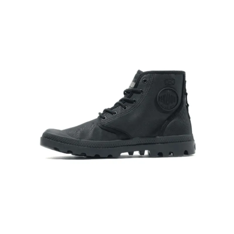 Palladium Pampa Hi Coated Mens Shoes - Black-74375 BLK