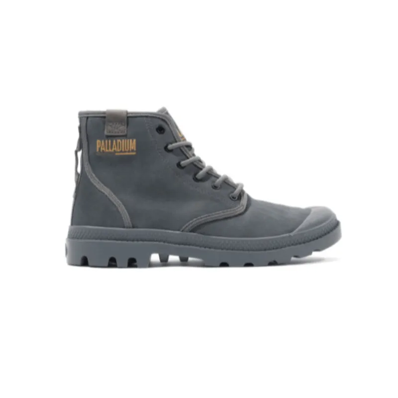 Palladium Pampa Hi Coated Mens Shoes - Dusk Grey-74375 DUG