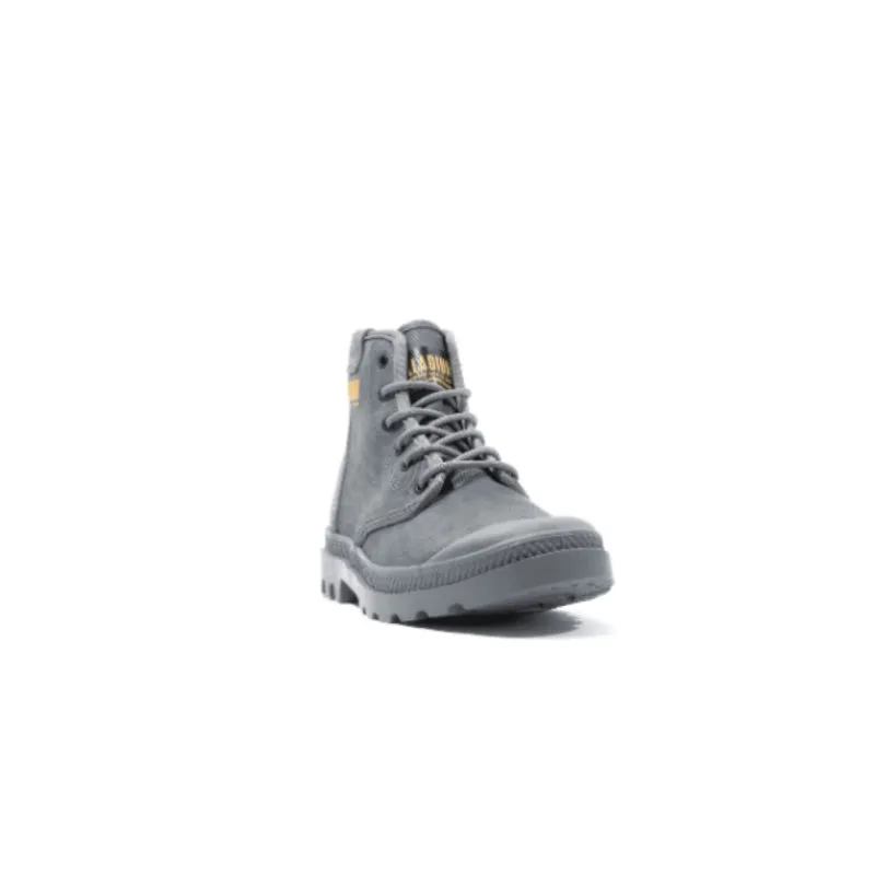 Palladium Pampa Hi Coated Mens Shoes - Dusk Grey-74375 DUG
