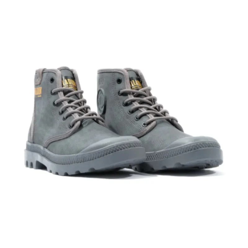 Palladium Pampa Hi Coated Mens Shoes - Dusk Grey-74375 DUG