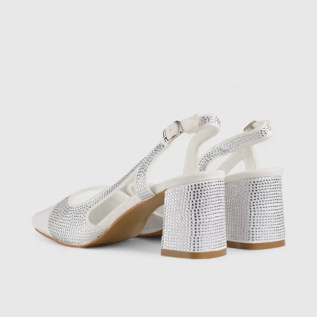 PC Slingback Court Shoe White 10615