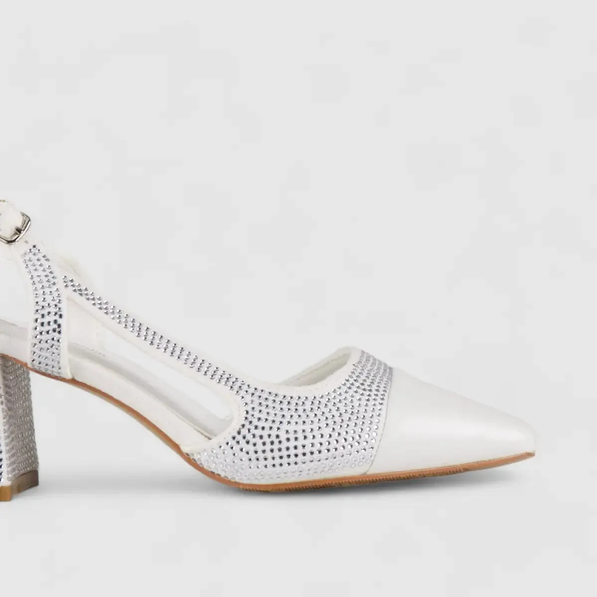 PC Slingback Court Shoe White 10615