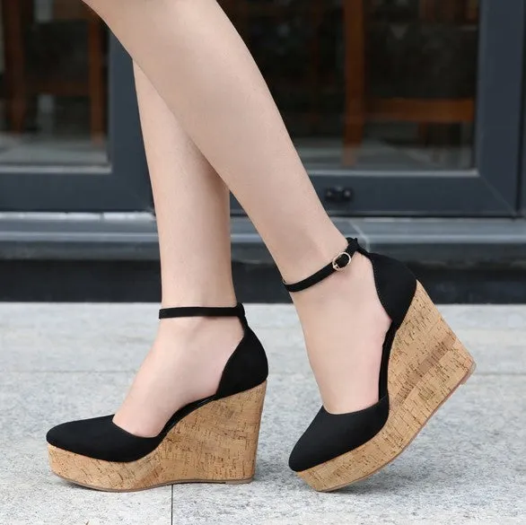 Petite Side Empty Wedge Heel Shoes DS228