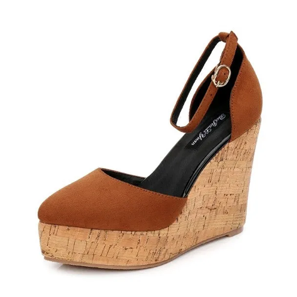 Petite Side Empty Wedge Heel Shoes DS228