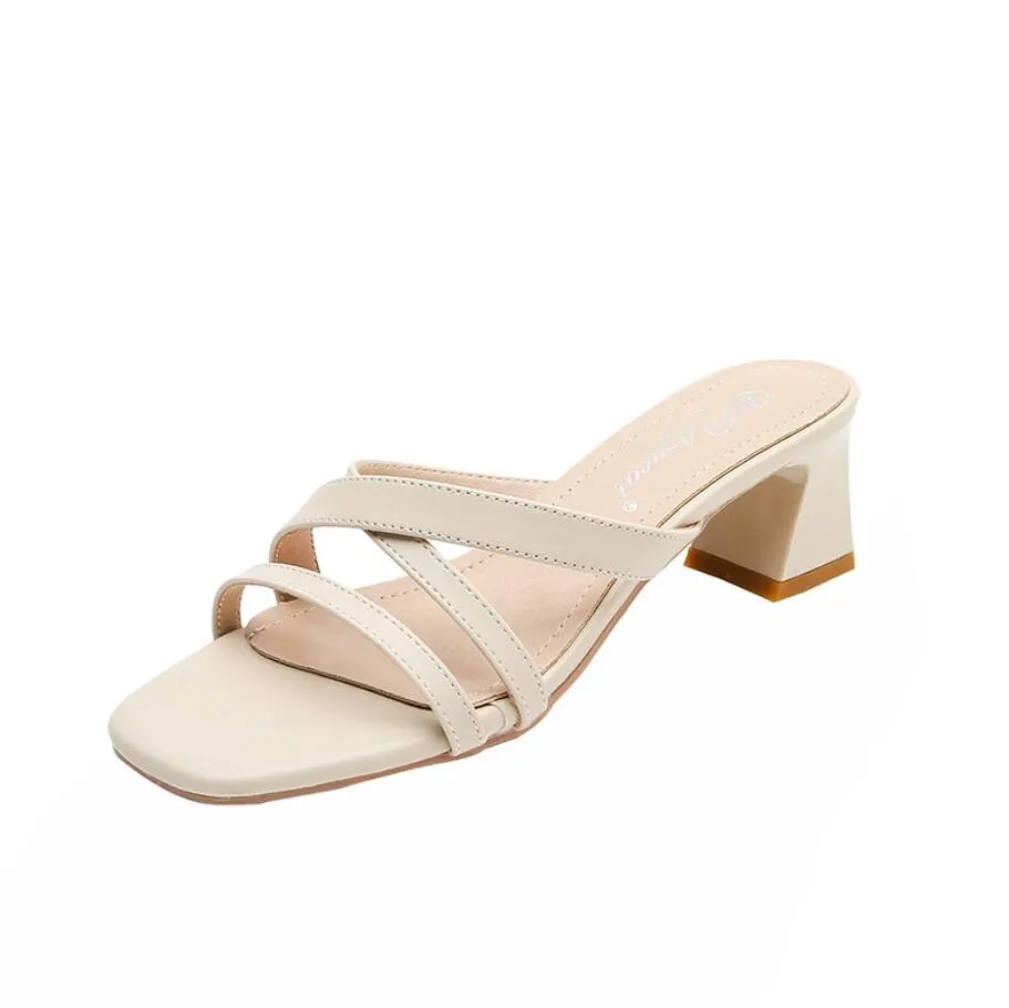 Petite Square Toe Strap Sandal Shoes GS398