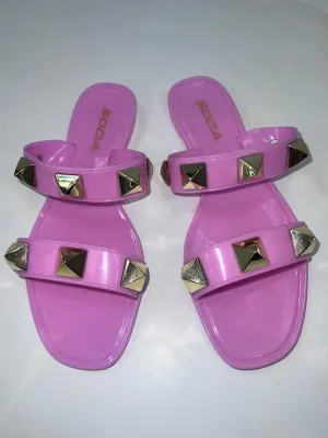 Pink Studded Sandals