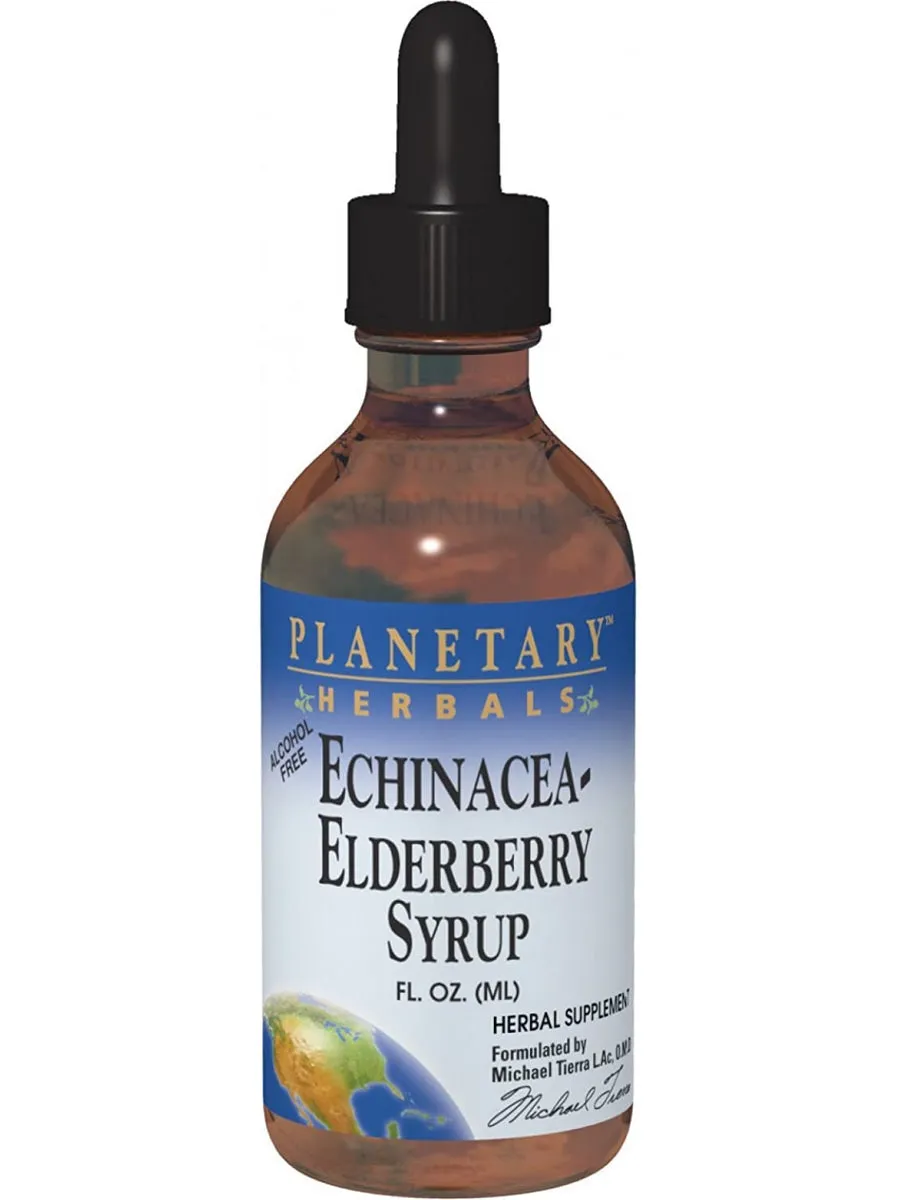 Planetary Herbals, Echinacea-Elderberry Syrup, 8 fl oz