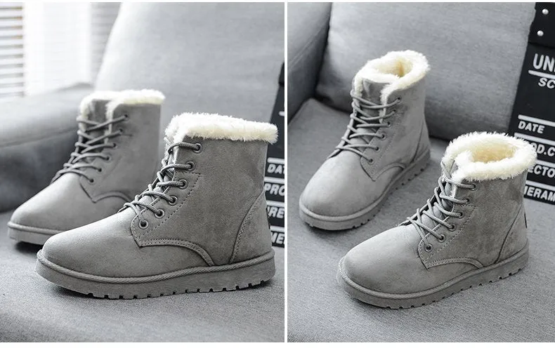Plush Winter high-top Snow Boots
