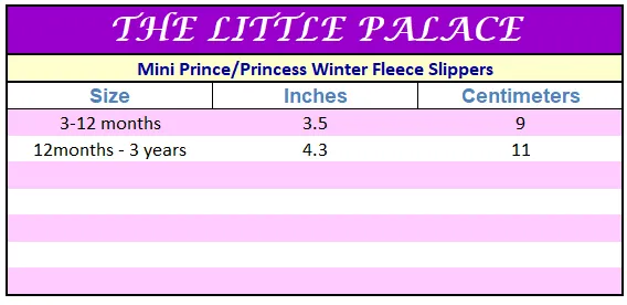 Priority Shipping - Infant Prince And Princess Slippers