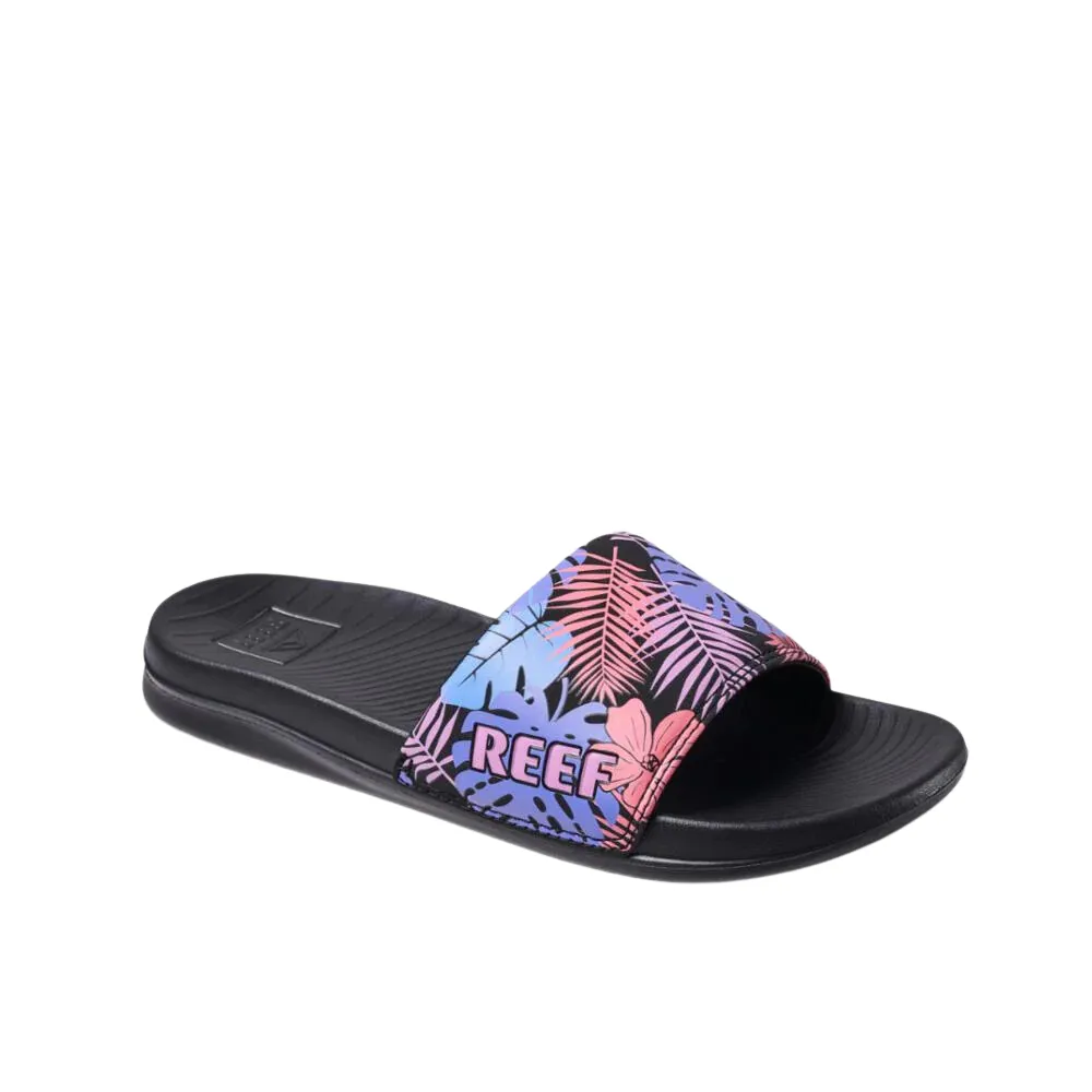 Reef Womens One Slide Sandals - Purple Fronds