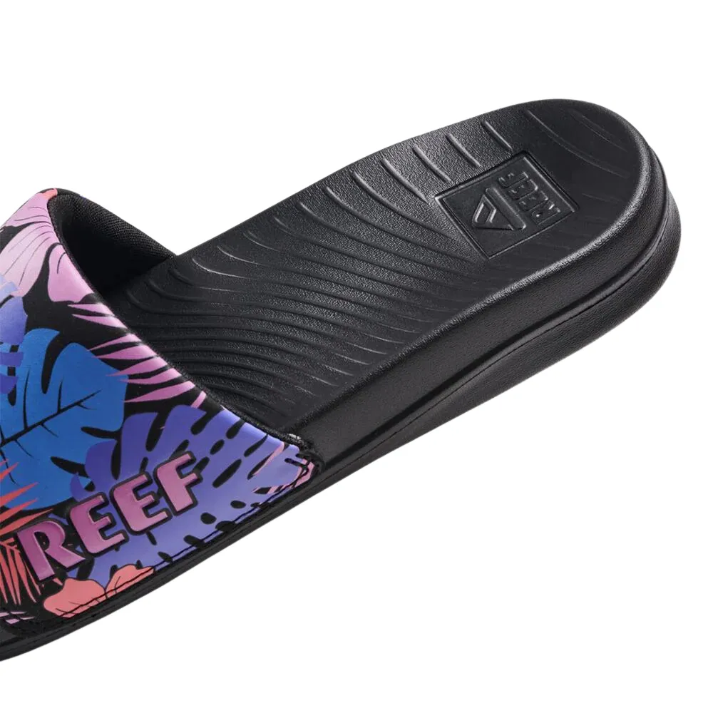 Reef Womens One Slide Sandals - Purple Fronds