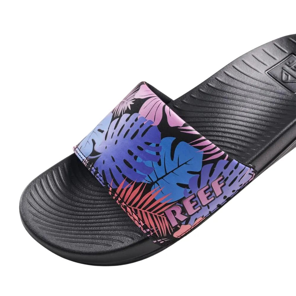 Reef Womens One Slide Sandals - Purple Fronds