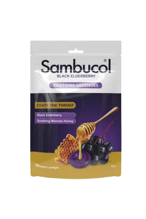 Sambucol Soothing Manuka Honey 16 Lozenges