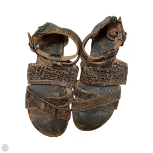 Sandals Flats By Bed Stu In Brown, Size: 8