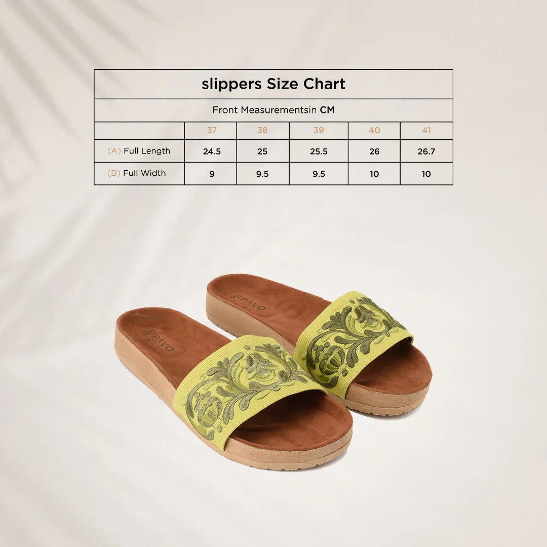 Slippers Lime wavy
