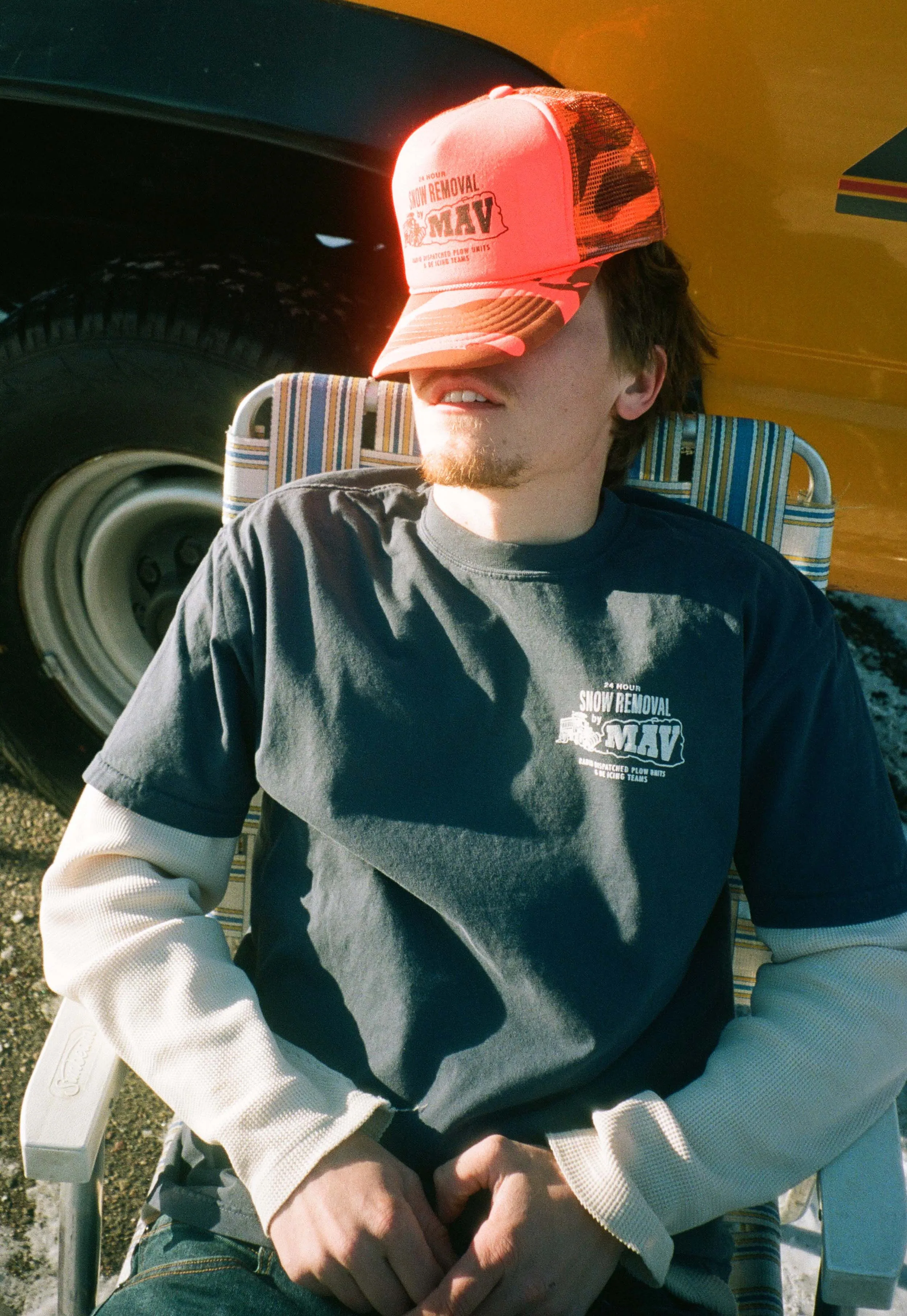 Snow Removal Tee Navy