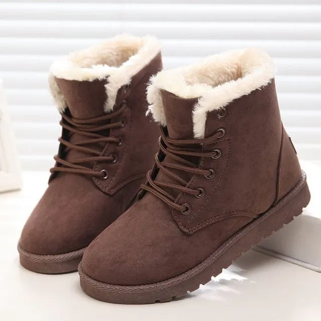 Snow Waterproof Ankle Boots  Female Winter Shoes For Women