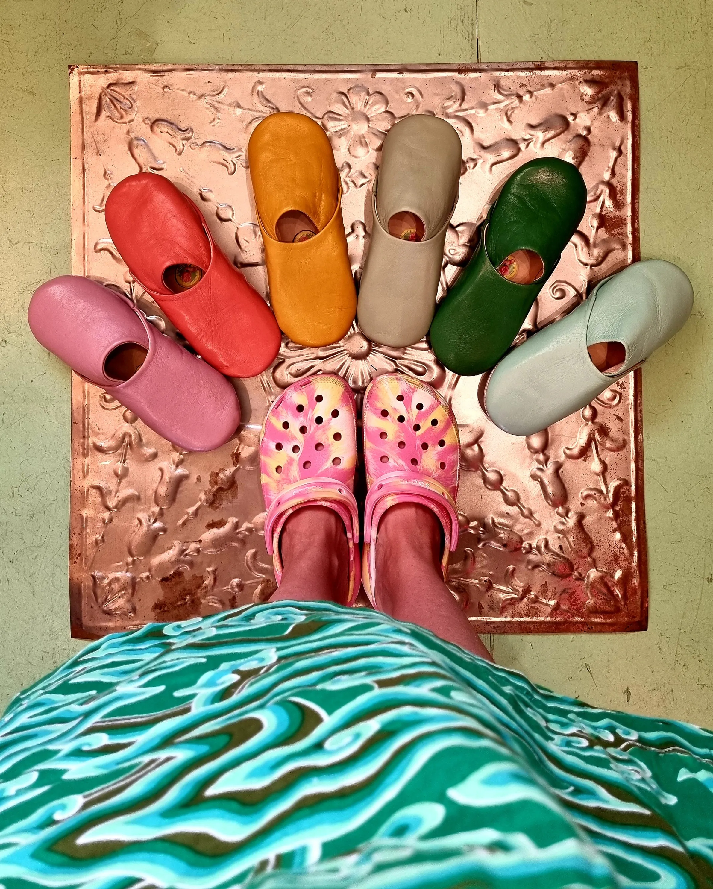 Soft leather slippers - Medium UK 6-7