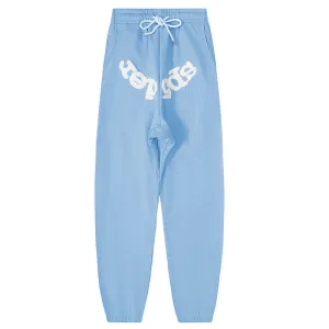 Sp5der White Foam Printing Pant-Blue #8308