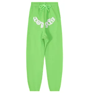 Sp5der White Foam Printing Pant-Green #8308