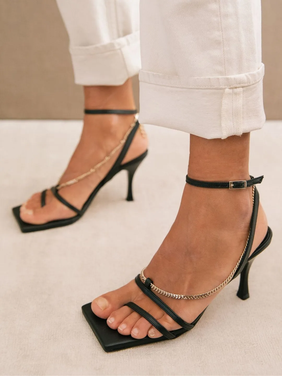 Straps Chain Sandals