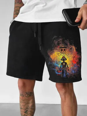 Stylish Casual Men's Multicolor Printed Pocketed Sweatpants