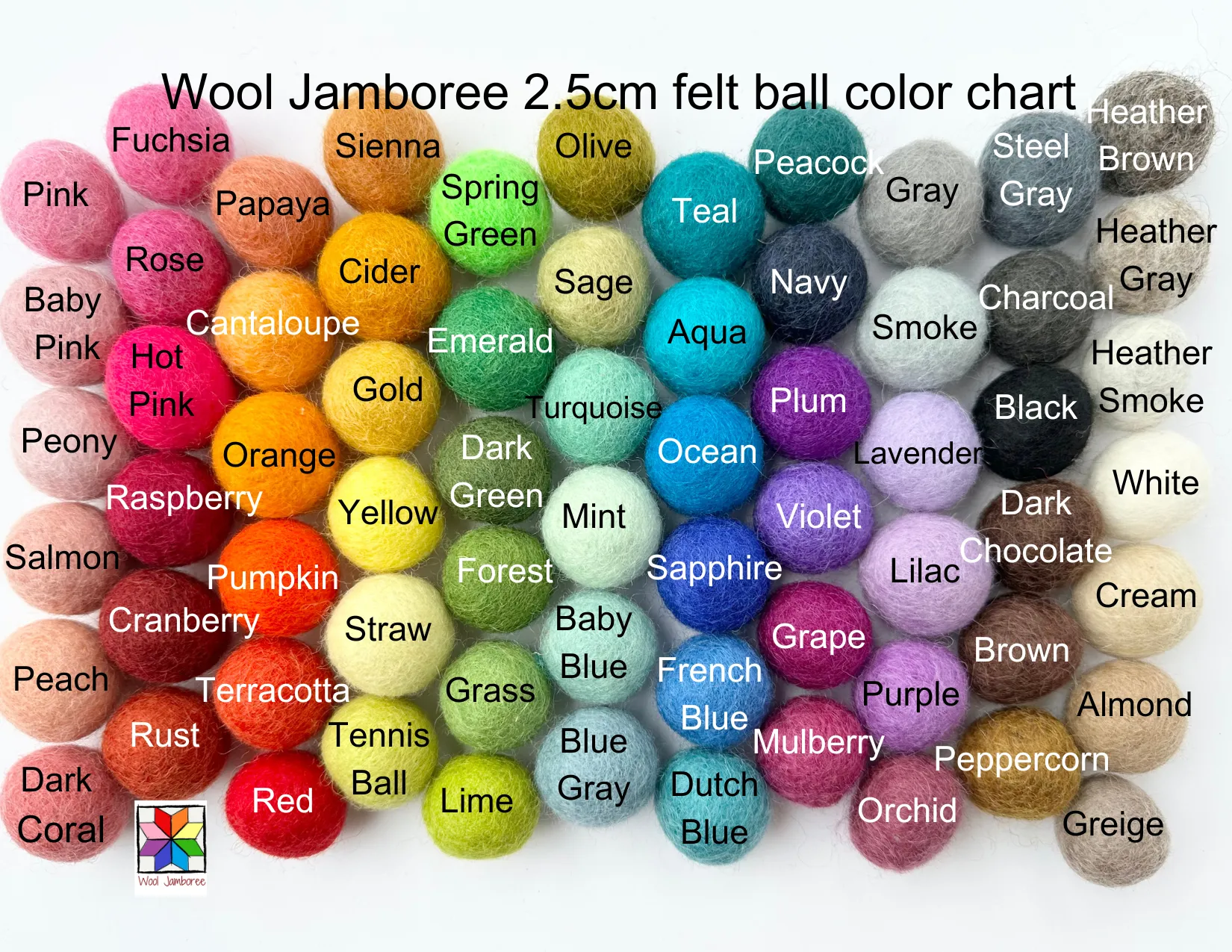 Summer Berry Felt Ball Garland